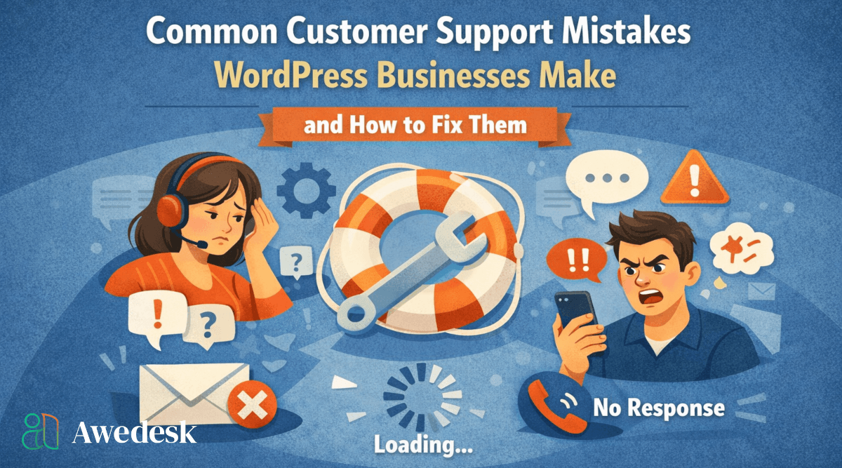 Common Customer Support Mistakes WordPress Businesses Make and How to Fix Them